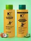 KT Professional Clarifying Shampoo & Advanced Straightening Treatment Combo