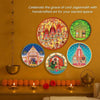 Ritualistic Metal Jagannath Rath Yatra Wall Sculpture Wall Art Set of 5 Plates