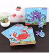 Babyhug 5 in 1 Premium Wooden Jigsaw Aquatic 20 pcs puzzle