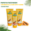 Pure Roots Papaya Face Wash 100ml (Pack of 3)