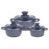 Wonderchef Granite Die-Cast Casserole Set 6 Pcs