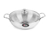 Milton ProCook Stainless Steel Kadhai with Glass Lid