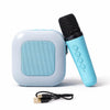 Wishkey Rechargeable Karaoke Mic with Speaker for Singing Wireless Mini Portable Bluetooth Karaoke Mic with Built-in Speaker LED Lights Fun Toy