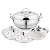 Bergner BE Essentials Tri-Ply Stainless Steel  Multi Kadai with Lid