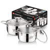 Bergner Essential Plus Stainless Steel 4 Pcs Casserole Set with Lid