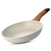 Bergner Ivory Granite Non-Stick 24cm Fry Pan Forged Aluminium