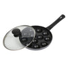 Tosaa Non-Stick Heavy Duty Aluminium 12 Cavity Appam Patra Paniyarakkal One Side Handle