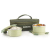 Borosil Glory Lunch Box Set of 2 Flat