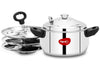 Pigeon Idly Maker Induction and Gastove Compatible 3 Plates