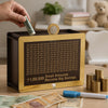 Storio Wooden Piggy Bank with Counter