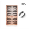 Bronson Professional Eyelash Set 3D False Long and Natural Eye Makeup 10 Pairs L06
