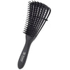 Bronson Professional Wet and Dry Hair Detangler Hair Brush with Spacing Clip Black