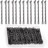 Bronson Professional 100 Pcs Bobby Hair Pins Big Thick Black Ball Tip Metal