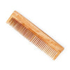 Bronson Professional Kacchi Neem Ayurvedic Wooden Comb Dual Tooth for Detangling Frizz Control