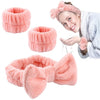 Bronson Professional Face Washing Headband Wristband Combo Kit Microfiber Absorbent 3 Pcs