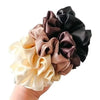 Bronson Professional Silk Satin Scrunchies Large Luxury 2 Pcs