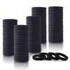 Bronson Professional Hair Rubber Bands Ponytail Holder with Storage Box Pack of 20 Black