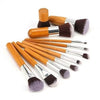 Bronson Professional Bamboo Makeup Brush Set 11 Pcs
