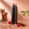 Borosil Eco Colour Copper Bottle and Glass Set Brown