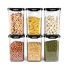 Milton Square Stainless Steel Containers for Kitchen Storage Set of 6
