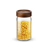 Bergner Acadia Borosilicate Glass Jar with Solid Wood Lid