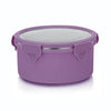 Signoraware Lock N Store Microsafe Round Steel Container with Steel Lid 1050ml