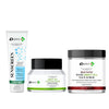 DERMA KR Hyaluronic Sunscreen + Green Tea Pack + Red Vine Scrub Pack of 3