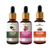Nature Glow Avocado + Grapeseed + Jojoba Facial Oil Pack of 3 (45ml)