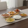 Vinod Stainless Steel Halwa Plate Set of 6 Pieces (12.2cm diameter)