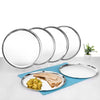 Vinod Stainless Steel Bangla Bogi Dinner Plate Set of 6 Pieces 21cm