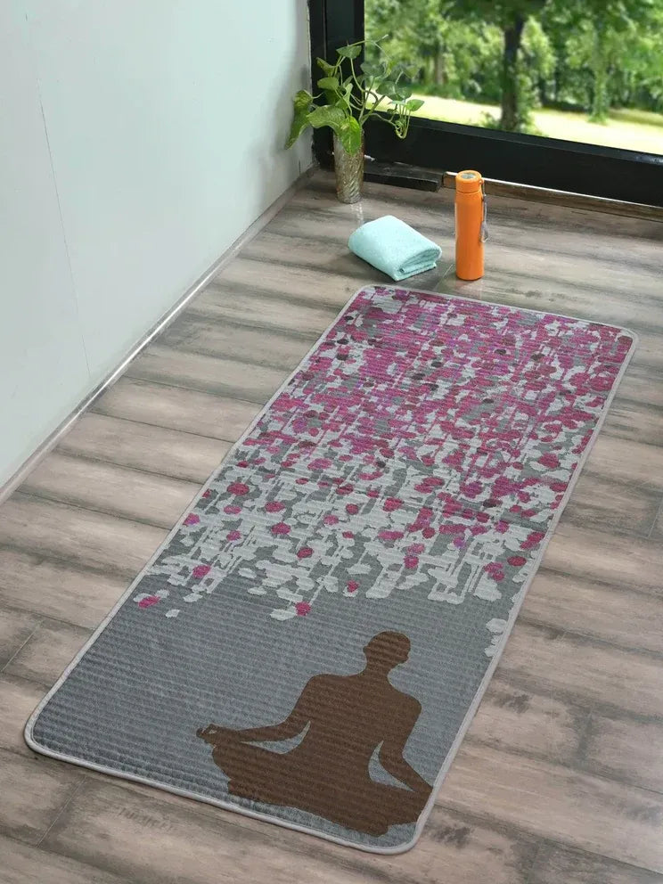 Saral Home Breathe Tapestry Anti Slip Yoga Mat