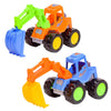 WISHKEY Plastic Push and Go Construction Truck Set
