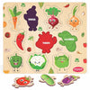 Chanak Wooden Vegetable Puzzle for Kids-10 Piece