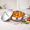 Tosaa Tri-Ply Kadhai with Lid 20cm