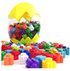 Jam & Honey Building Blocks for Kids DIY Diamond Shape Blocks Set with Egg Bottle Storage