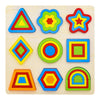 WISHKEY Wooden Shapes Puzzle Learning Toy