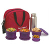 Signoraware MS Steel Lunch Box with Bottle