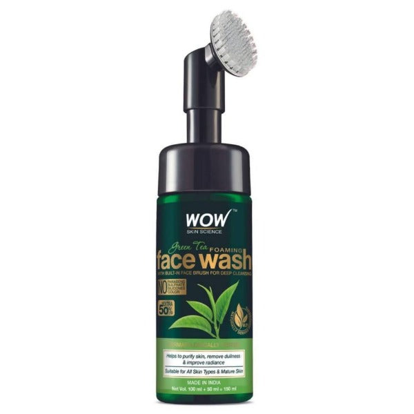 Wow Skin Science Green Tea Foaming Face Wash - 100 ml