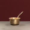 Zishta Kansa Tulsi Sauce Pan with Heat Resistant Handle Handcrafted Bronze
