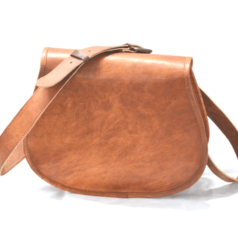 Craftshades – 9.11 Inch Crossbody Handcrafted Small Goat Leather Sling Bag for Women