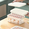 UMAI 2 Layer Ice Cube Trays with Storage Box & Ice Scoop | 56 Compartments | BPA Free | Green