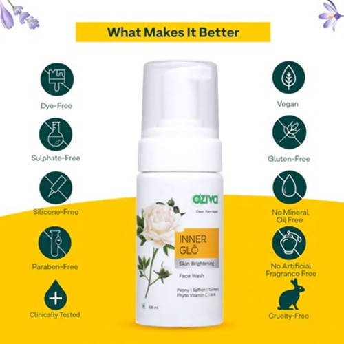 OZiva Inner Glō Skin Brightening Facewash - 100 ml