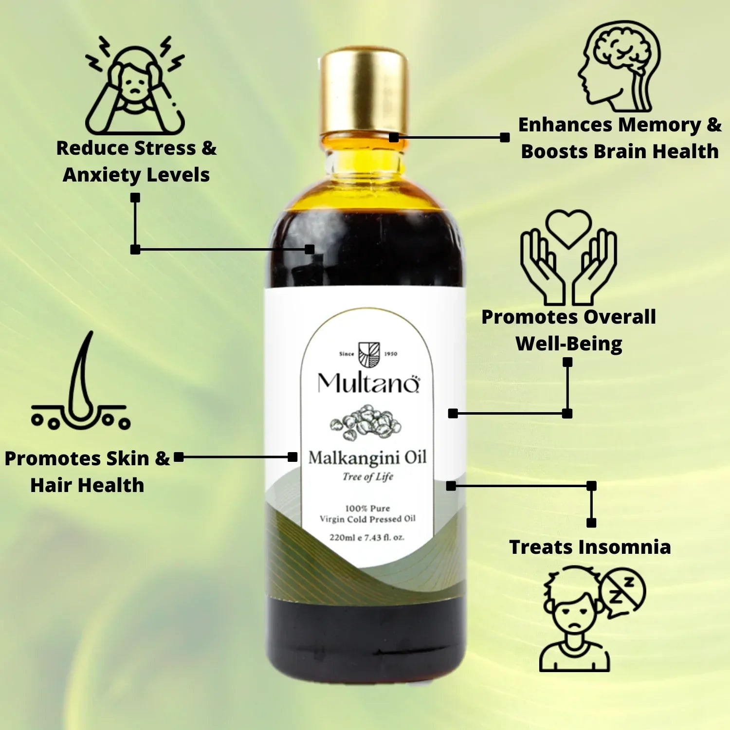 Multano Cold Pressed Malkangani Oil