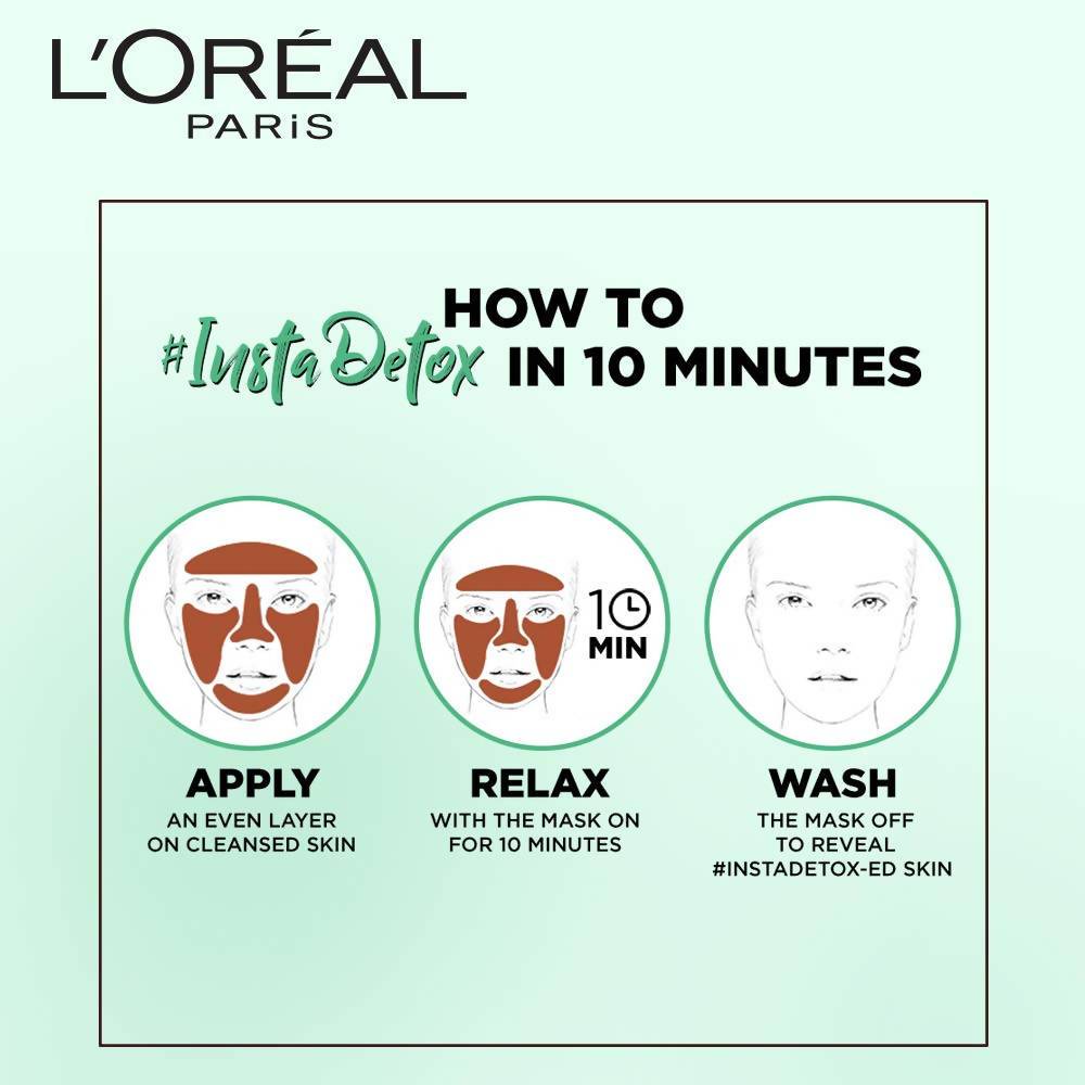 L'Oreal Paris Pure Clay Mask Exfoliate & Refine Pores - 50 gms