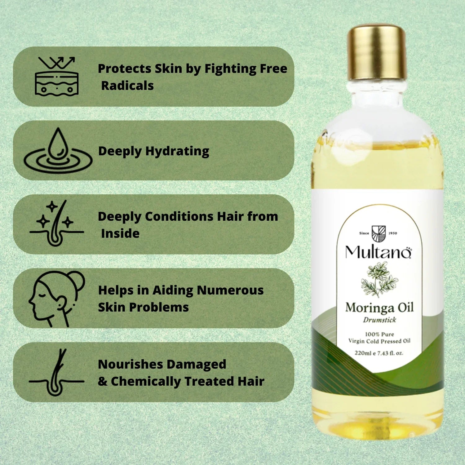 Multano Cold Pressed Moringa Oil