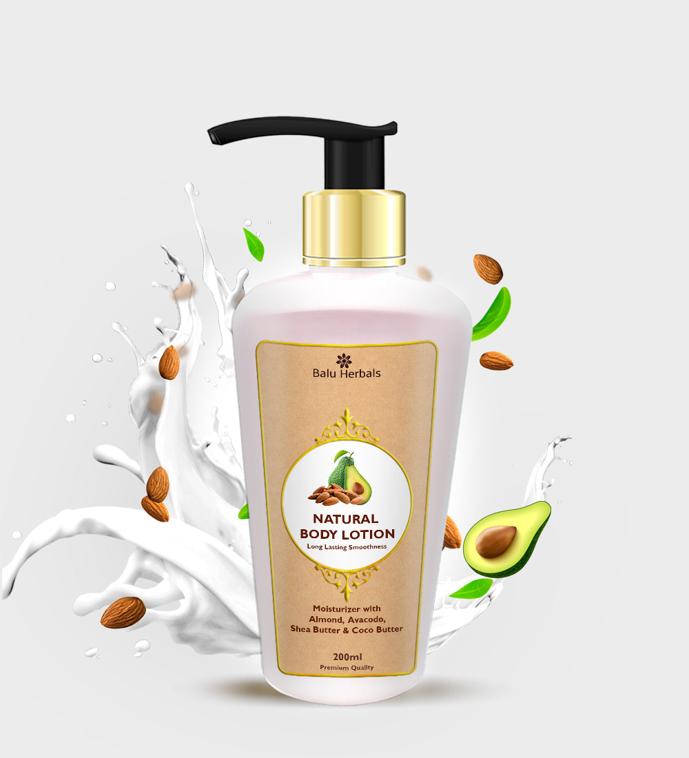 Balu herbals Ayurvedic Natural Body Lotion - 200 ml