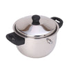 UMAI 2L Stainless Steel Milk Pot with Lid and Spatula Silver Leakproof Induction Gas