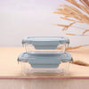 The Better Home Borosilicate Glass Lunch Box Set of 2 | 680ml & 1040ml | Microwave Safe | Airtight