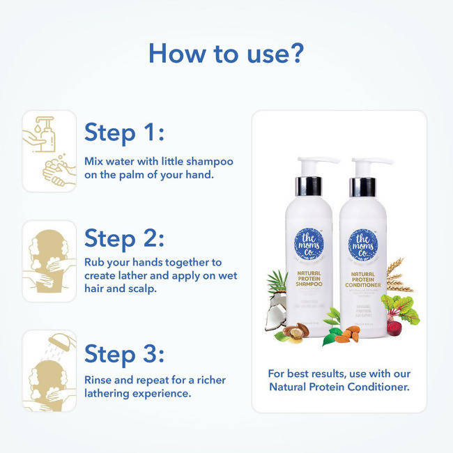 The Moms Co Natural Protein Shampoo - 200 ml