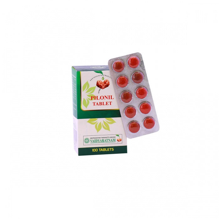 Vaidyaratnam Pilonil Tablets - 100 Tabs - DesiPick